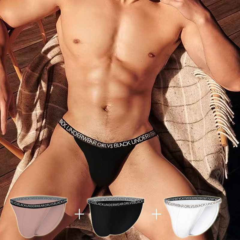 

3PCS 2021 New Modal Sexy Mans Underwear Briefs Underpants Qui Dry Mens Briefs Bikini Gay Underwear Mens Underwear Gay, (3)or6102-multi