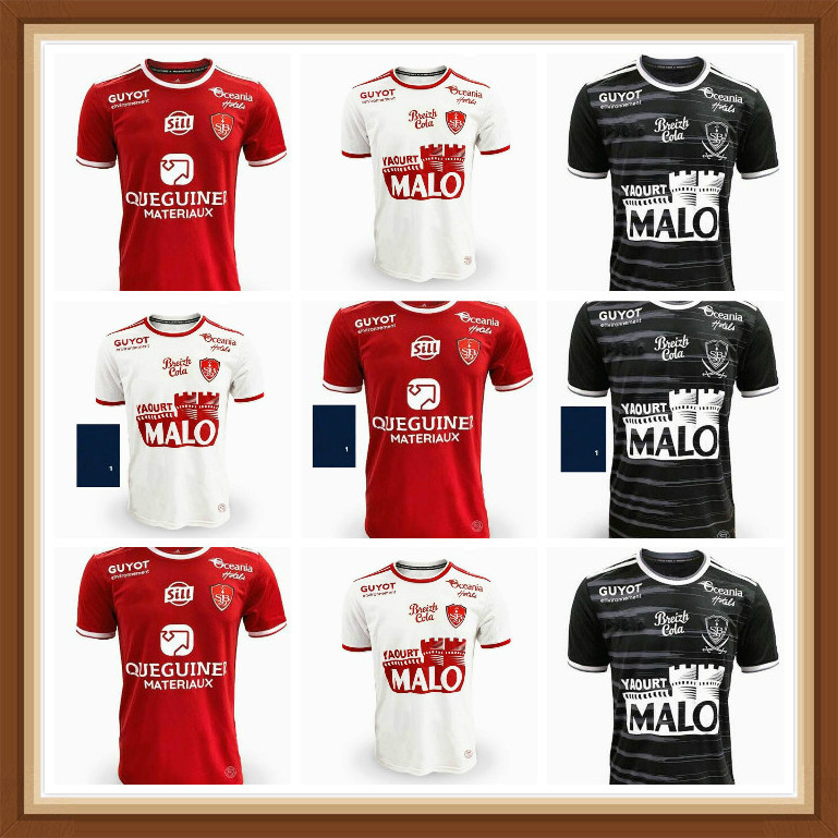 

21 22 MAILLOT DE FOOT Stade Brestois 29 SOCCER JERSEYS Brest HOME DIALLO Charbonnier LASNE 2021 2022 FAUSSURIER HONORAT BELKEBLA SHIRT, Black