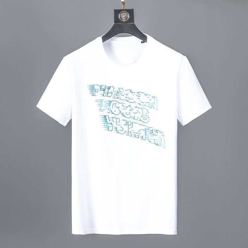 

Summer Mens T-Shirts short sleeves black White classic style Letter T Shirts Men Tee round neck fashion top TShirts -4XL