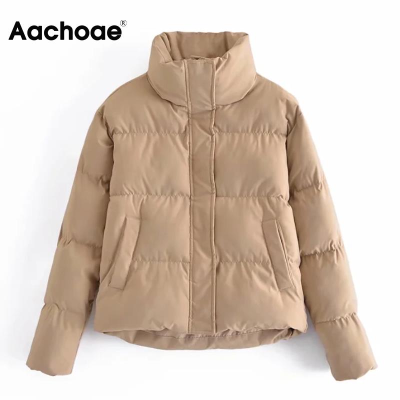 

Women Warm Parka Jaet Coats Solid Color Button Up Thi Warm Coat Vintage Long Sleeve Poets Fashion Outerwear Tops, Khaki