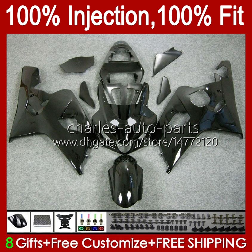

Body Injection Mold For SUZUKI GSXR-750 GSXR 750CC 600CC 750 600 CC 2004 2005 43No.33 GSXR600 GSXR750 K4 04 05 GSXR-600 GSX-R750 2004-2005 OEM Fairing Kit full black stock, No. 1