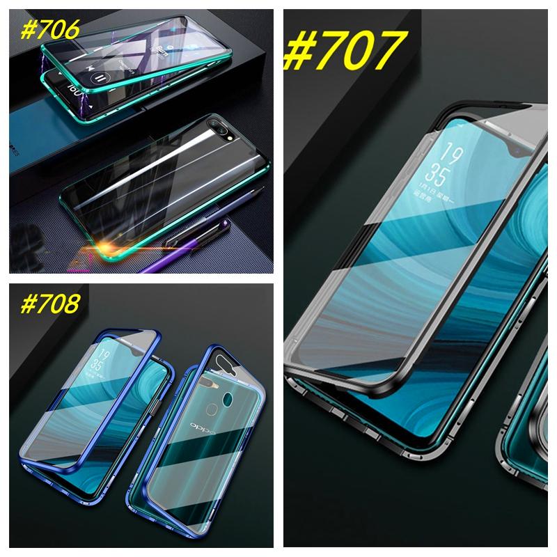 

Cell Phone Pouches Glass For Oppo Realme A15 C17 A93 C15 C12 C11 6Pro 6I 5I 5S C2 Find X2 Pro Reno4 Wholesale Magneto Mobile Casing