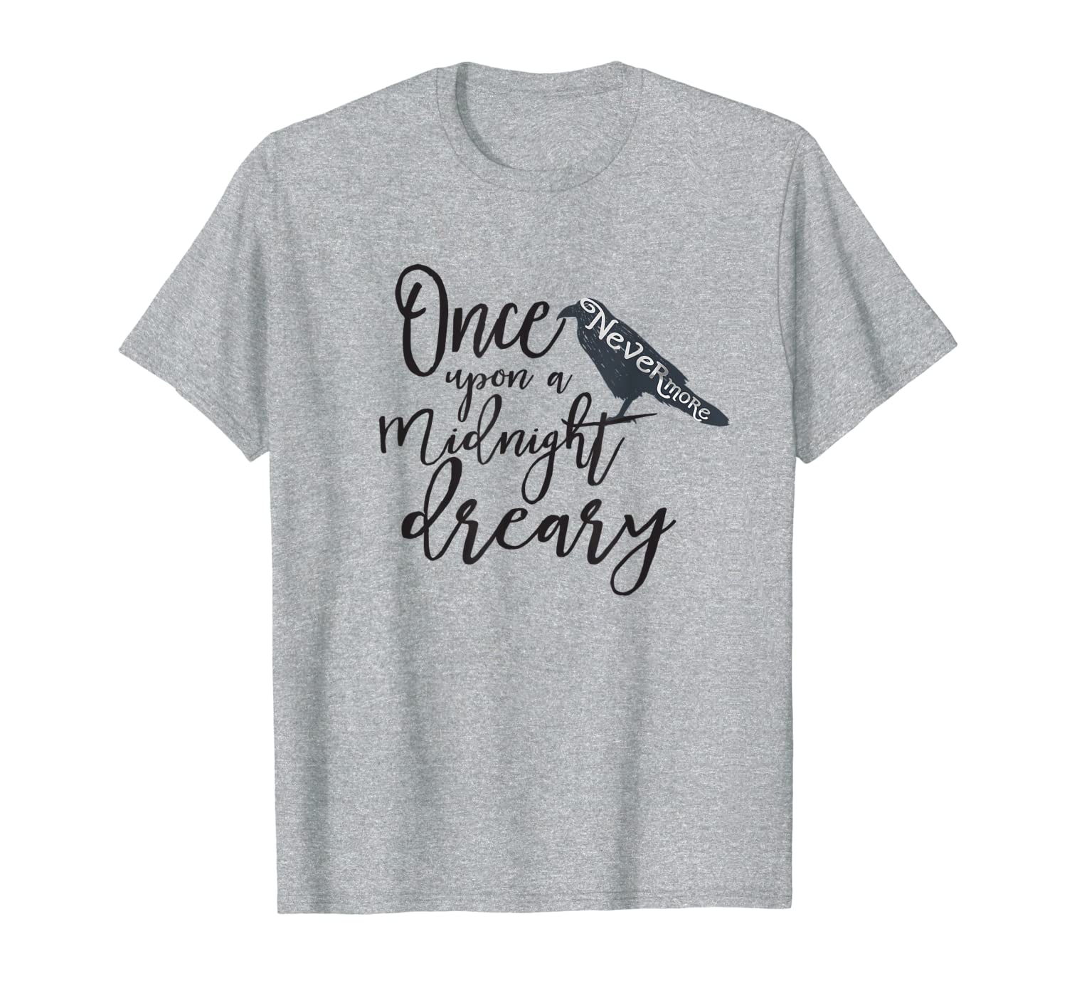 

literary gift edgar allan poe shirt nevermore raven tshirt, White;black