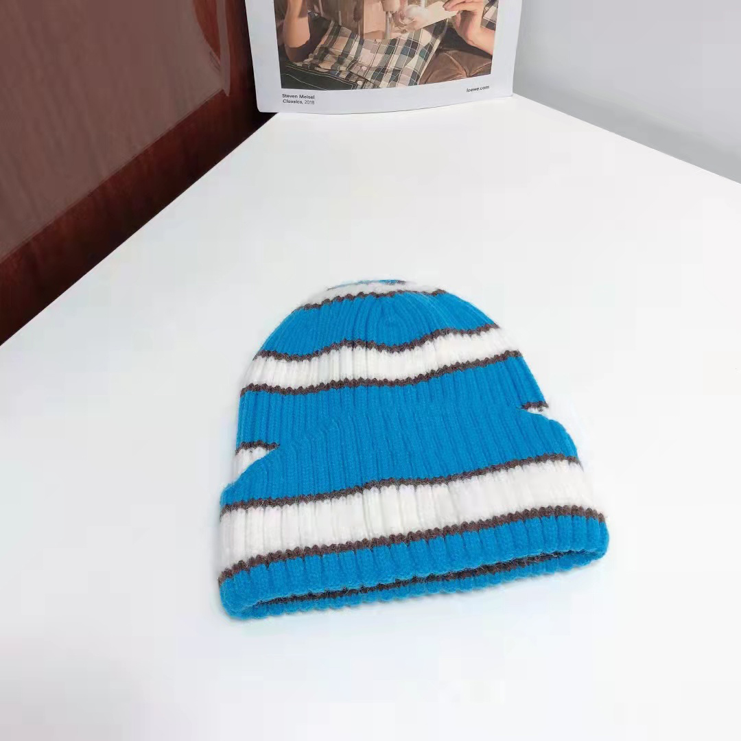 

Luxury Designers Winter Beanie fashion knitted hat stitched wool cap classic style trendy street styles retro old decor is very beautiful good nice, Box
