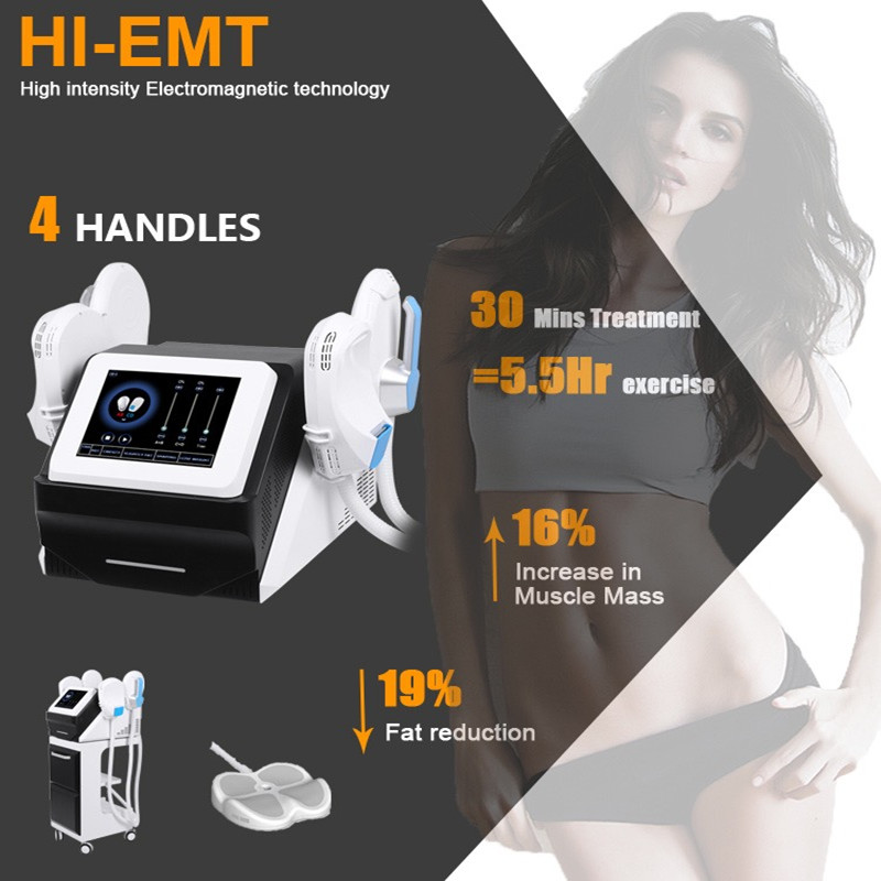 Portable 7 telsa air cooling system Hiemt Body Shape Machine 5 handles Muscle Stimulation buttock lift Burn Fat Electromagnetic Body Sculpting Be-image-726621150