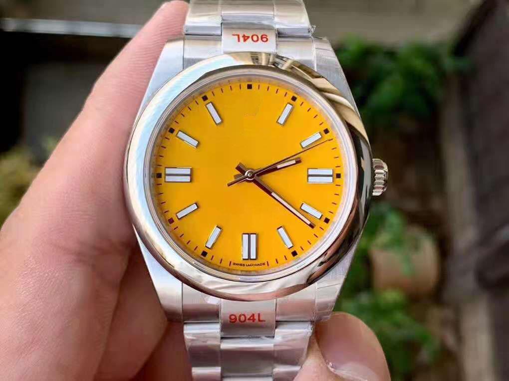 

EW 2021 luxury watch 41mm mens watches 3230 mechanical movement super 904L fine steel top ice blue luminous sapphire glass 03, Slivery;brown