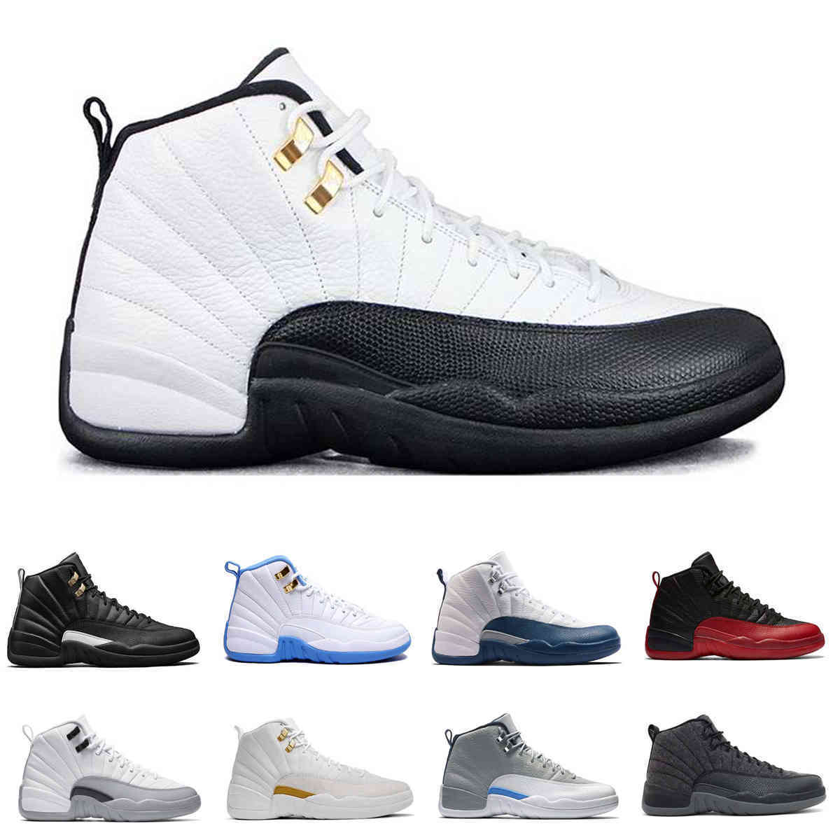 

2021 Mens Shoes 12 12s TAXI Playoff BLAck Flu Game Cherry 12s XII Men boots