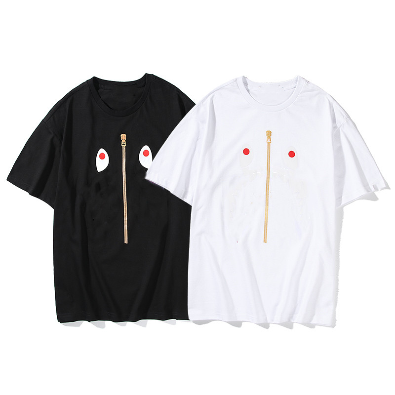 

Men T Shirt High quality Top Tees cotton new O-neck women short sleeve t-shirt brand men T-shirts casual style for sport with Tote bag, White;black