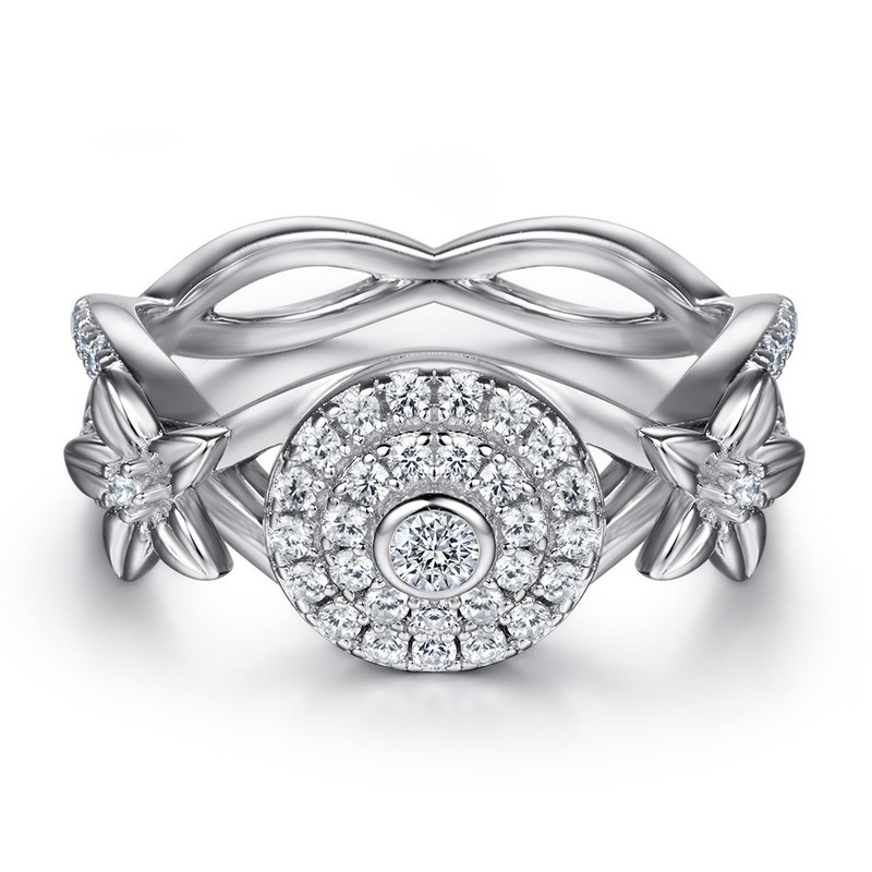 Personality light luxury fashion lady ring is only you for a lifetime, life will never change-image-709282598