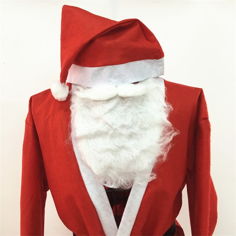 Rhz2 Christmas beard three flannelette open / moustache children's can fix Santa Claus's-image-736746298