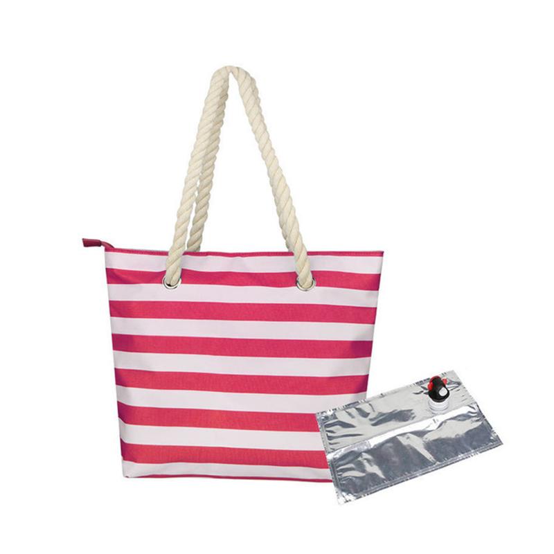 

Storage Bags Gift Portable PVC Wine Bag Large Capacity Party Picnic Insulated Compartment Outdoor Camping Summer Beach Pouch Travel