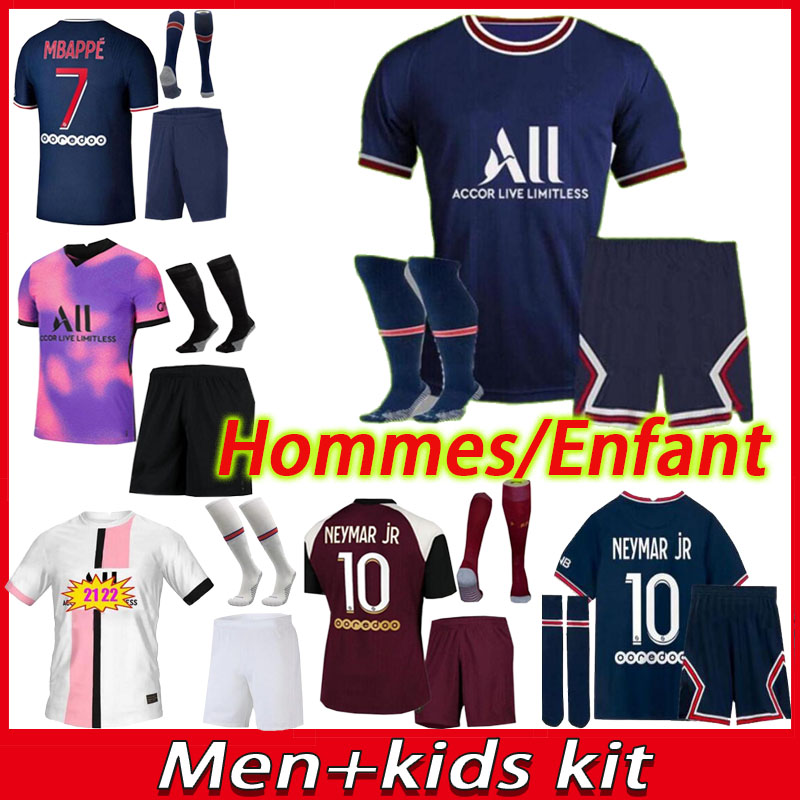 

men + kids 2021 football kits MBAPPE Paris soccer jersey 20/21 maillot de foot CAVANI ICARDI DI MARIA shirt kit, 13