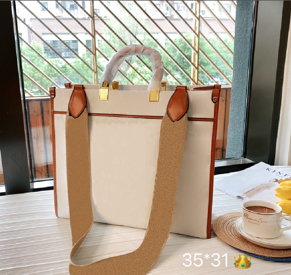 

Women's luxury shoulder bags designer shopping bag fashion with classic letter stripe woman temperament handbag high quality lady Tote Bagss Wallet