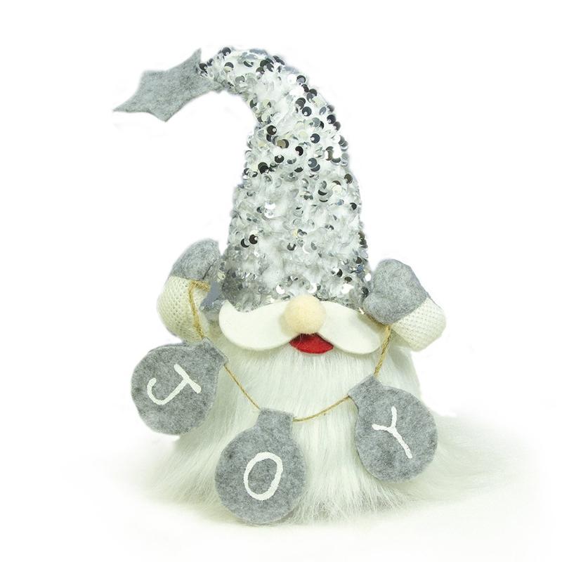 

Christmas Decorations Dwarf Glow With Rotating Music Faceless Doll Pearlescent Party Decoration Gift