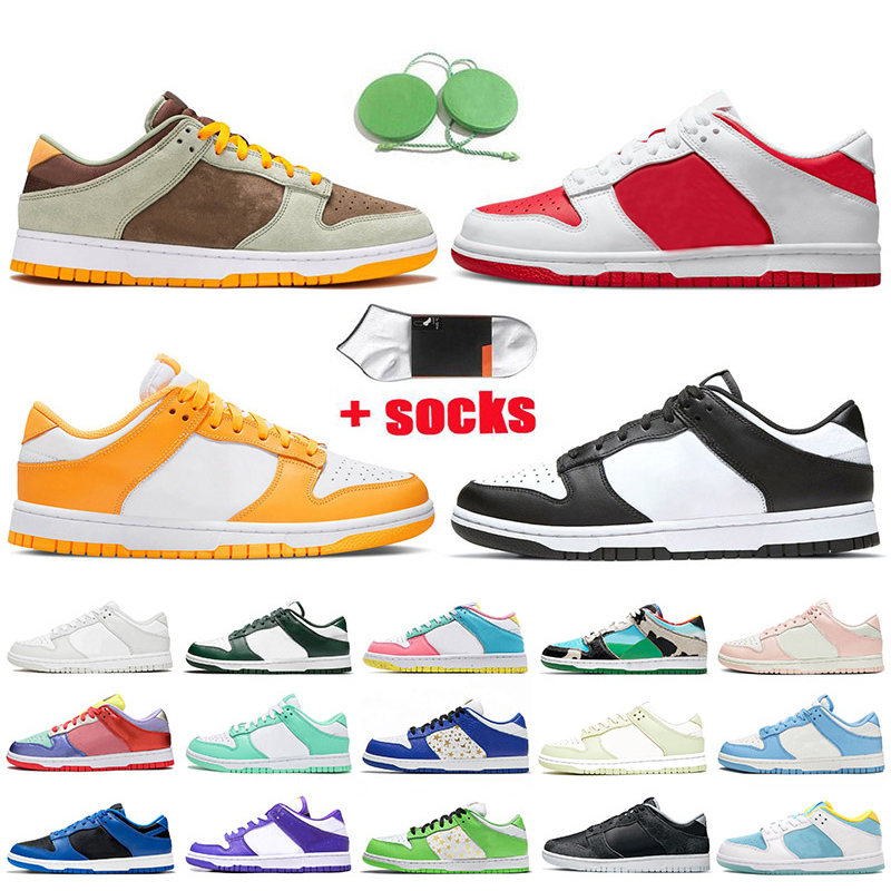 

Top Quality 2021 SB Dunks Women Mens Running Shoes Low Dusty Olive White Univesity Red Laser Orange Black Off Coast Barely Green Luxurys Designers Trainers Sneakers, #11 hyper cobalt 36-45