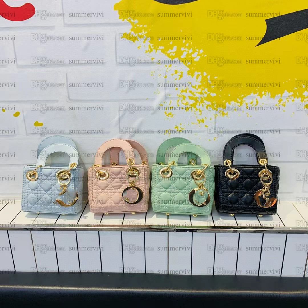 

Fashion Kids quilted handbags 2021 Children metal letter square bags Luxurys women mini handbag Girls PU Leather one shoulder bag A7648, Mix colors