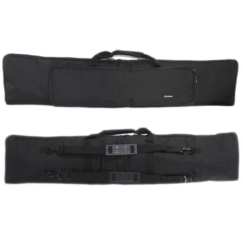 

Stuff Sacks 120cm Tactical Nylon Pistol Bag Hunting Gun Carrying Case Backpack With Double Strap For Kar98K AR15 M24 Rifle Carbine, Black color