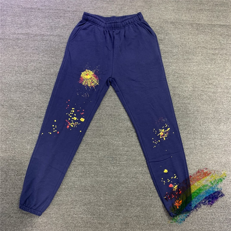 

Men's Pants Blue graffiti standard web spider 5555555 men's wo sweatpants sp5der 55555 corridors corduroy