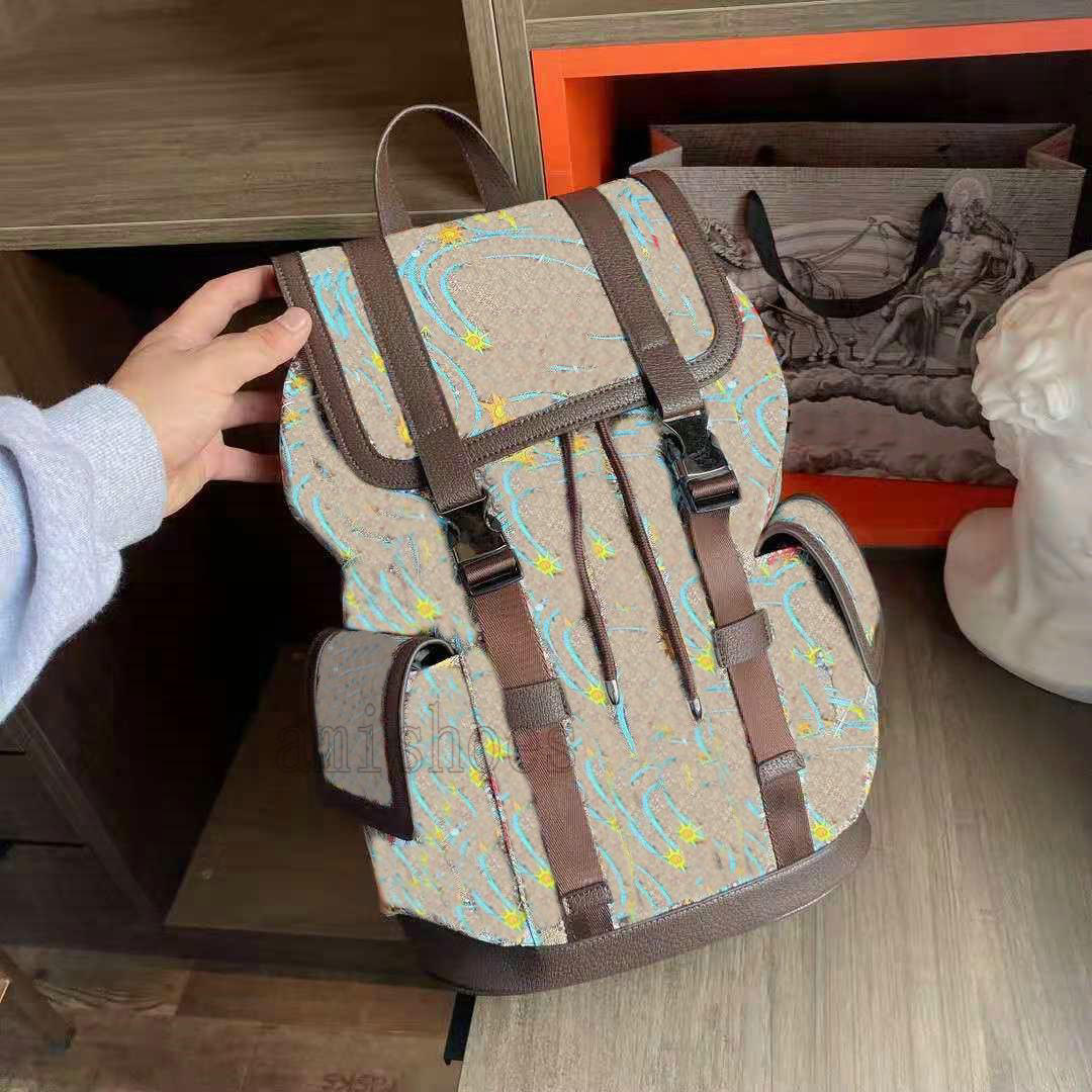

Italy Brand Duffel Bag Duck Print Backpack Beige Brown Canvas Fabric Cartoon Backpacks Travel Unisex Womens Mens Luxury Designer Handbags Tote Luggages 645051, No bag