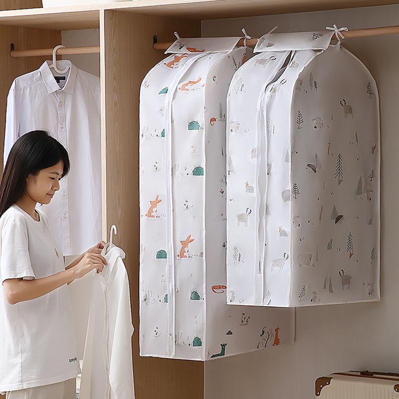 

Clothing & Wardrobe Storage Clothes Hanging Dust Cover Dress Suit Coat Bag Case Organizer