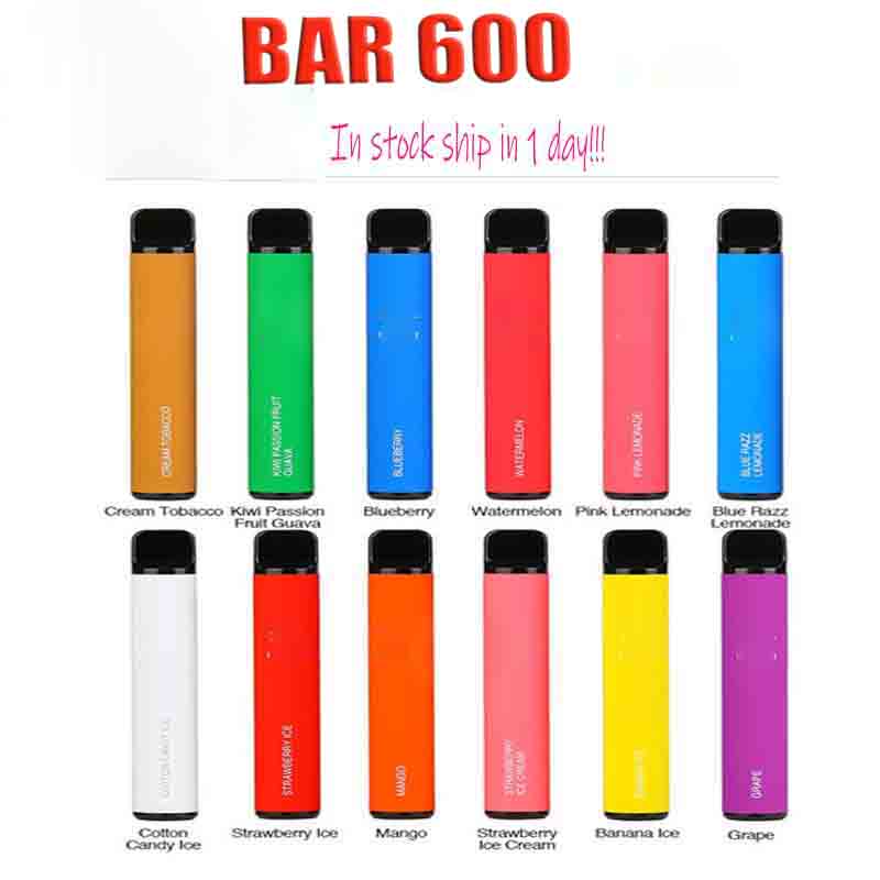 

Bar 600 Puffs Disposable Electronic Cigarettes Device Vape 2% 550mah 3.2ml Pod Pen