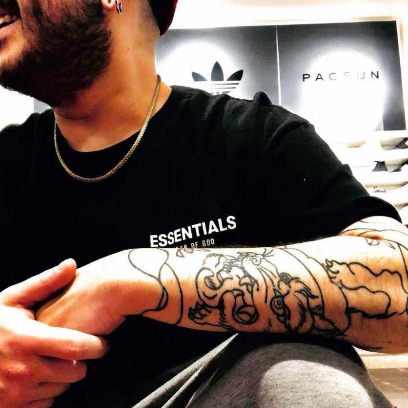 

Ss21 european and American fashion men's short sleeve t shirt, street dance loose comfortable pure cotton alphabet printing design, Gray