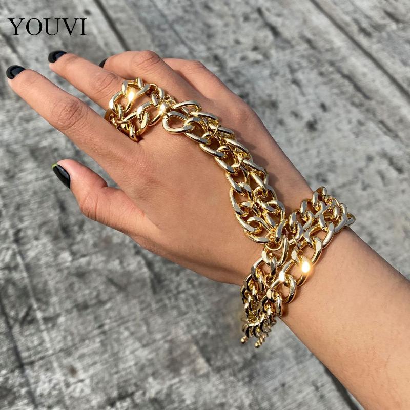 

Punk Long Tassel Cross Men Bracelets Bangle Goth Unique Vintage Chain Pendant Bracelet For Women Handwrist Jewelry Link,