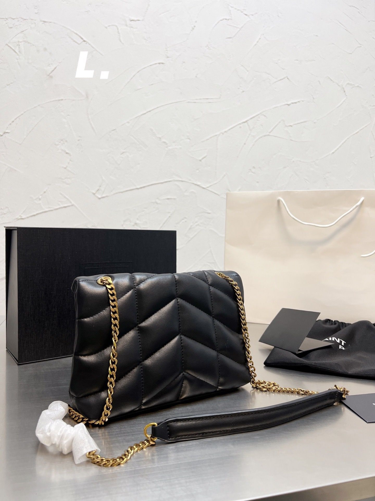 Designer Women Handbags Fashion Loulou Shoulder Bags Top High quality Genuine leather Small handbag With boxes 22X15cm