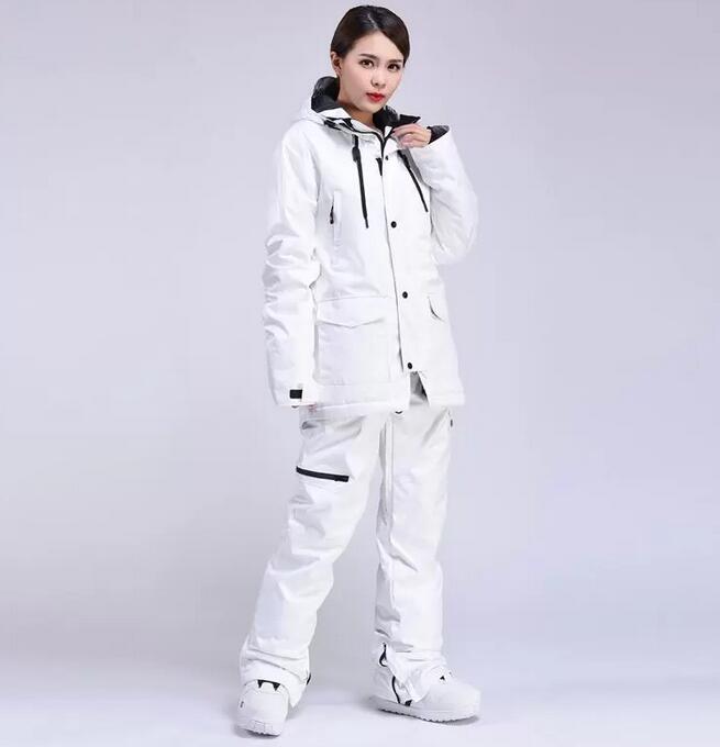 

Skiing Jackets Ski Suit Women Windproof Waterproof Winter Sports Warm Breathable Women's Jacket+Pants Set Female Snowboard Suits, Jacket pants 4