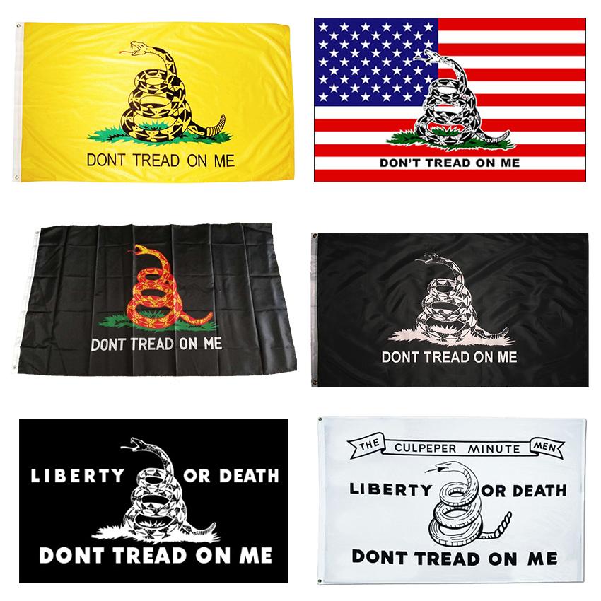 

24 Hours Shipping 90*150 Trump Flag 3*5 Feet 90X150cm Presidential Flags dont Tread on Me Snake Gadsden Flag