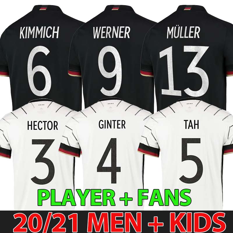

Germany soccer jersey 2021 HUMMELS GNABRY WERNER DRAXLER REUS MULLER GOTZE WALDSCHMITD European Cup football shirt uniforms custom men+kid kit, Black;yellow