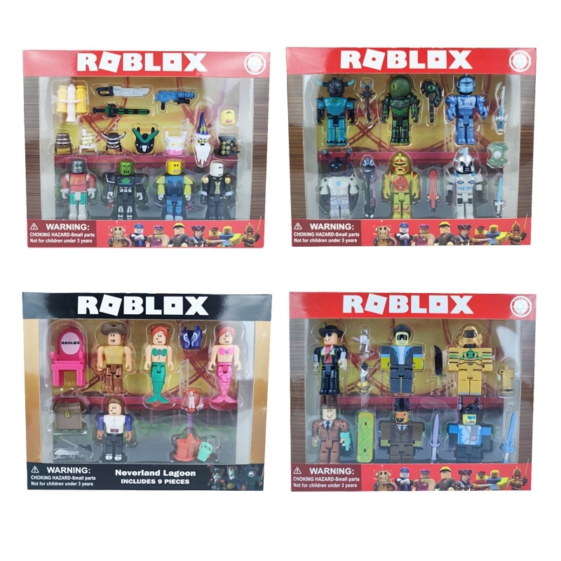 

Warrior Collectible Doll gift for kidsCute PVC Collection world roblox building block dolls assemble Virtual World GamesHand-made model toys
