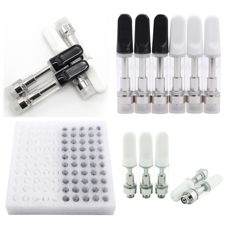 

TH205 Atomizer Vape Cartridges for 510 Thread Ceramic Coil Oil Tip Smoking Glass Tank M6T DANK Electronic Cigarette Vapes Carts