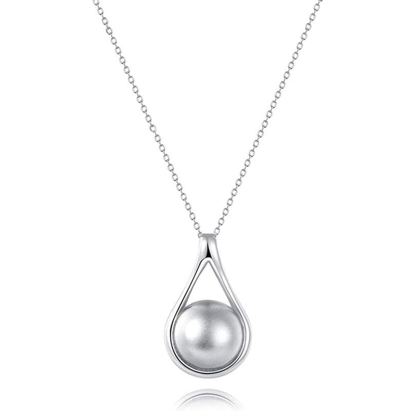 

Pendant Necklaces 1 Pcs High Polishing Teardrop Waterdrop Shape Memorial Urn Necklace Alloy Cremation Round Ball