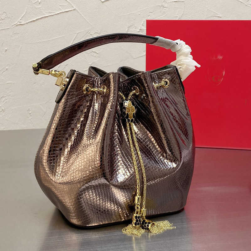 

Designer Bags Womens Handbags Crossbody Bag Backpack Bucket Drawstring Purse High Quality Small Tote Wallet Good-Looking Water Snake Skin C