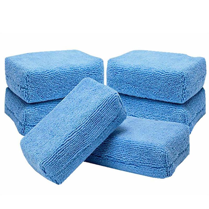 

Care Products 5x Car Microfiber Applicators Sponges Cloths Microfibre Hand Wax Polishing Pad 12cmx8cm