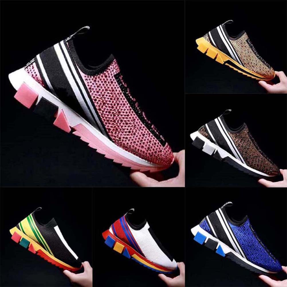 

High Quality Sneaker Casual Shoes Real Leather Sneakers Trainers Stripes Shoe Fashion trainer For Man Woman Wish Box 02