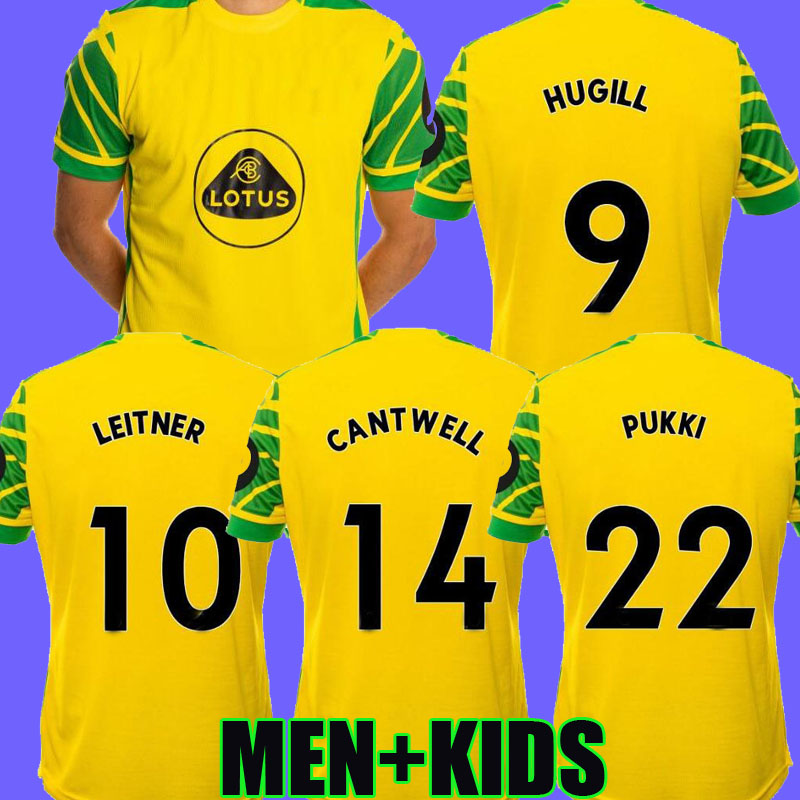 

21 22 NORWICH Soccer Jerseys 2021 2022 CITY Cantwell Skipp HUGILL Home kids kit PUKKI camisetas BUENDIA STIEPERMANN Giannoulis football shirts Rashica Gibson