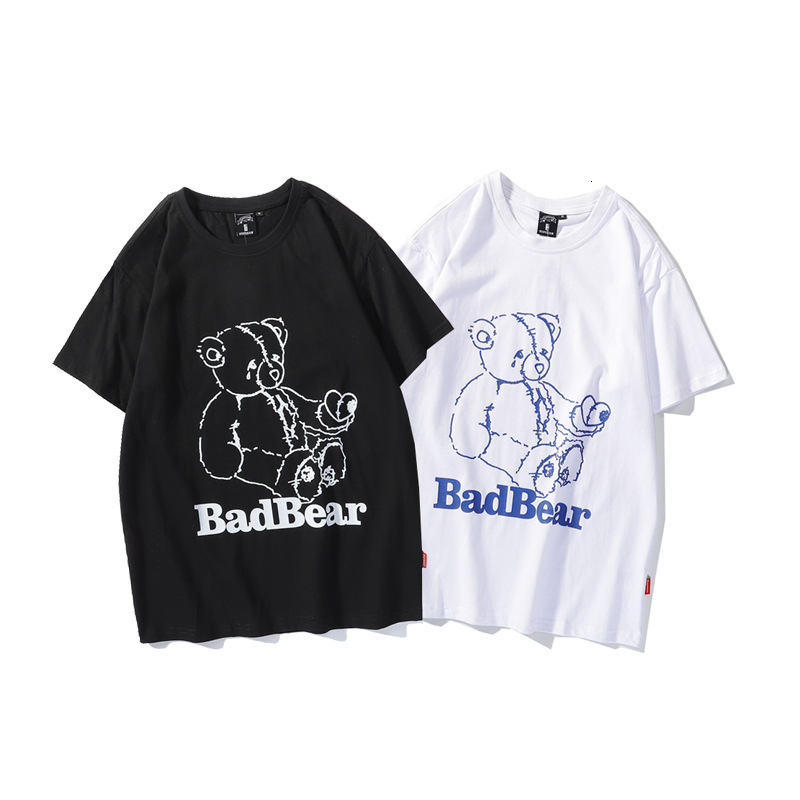 

t shirt short sleeve round neck summer trend simple printing semi base loose men's and women's wear lovers class clothes advertisi, White;black