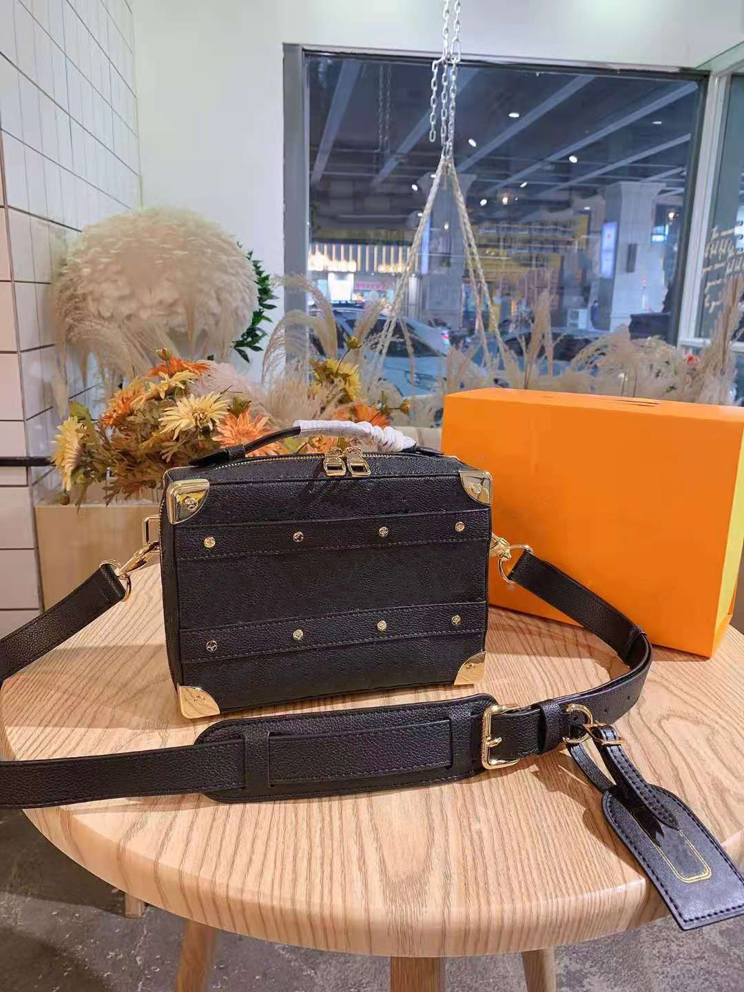 

Designer Bags Embossed Single Shoulder Messenger Vintage Box Bag Leather Purses Tote Ladies Handbags Shoulderbag Handbag Girls Women, Customize