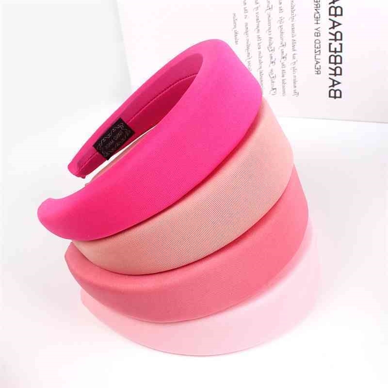 

creative hot selling Ins new milk silk solid candy color sponge hair head hoop