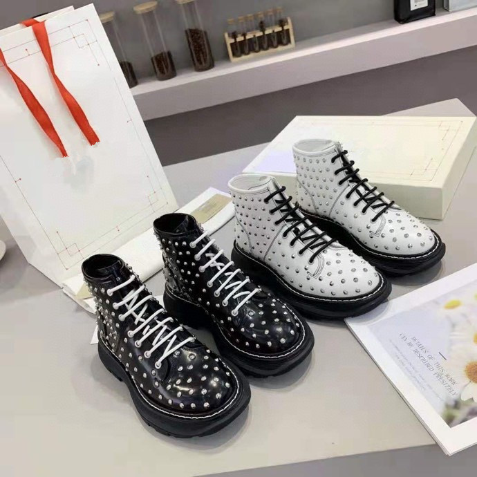

Wholesale high quality women's boots! Fashion women's matte leather boots Martin nylon bag bare boots luxury designer shoes, 01