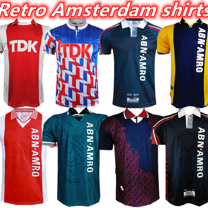 

Top Quality Retro soccer jerseys 94 95 BERGKAMP football shirts home men 89 90 00 01 97 98 away KLUIVERT IBRAHIMOVIC RIJKAARD Amsterdam uniforms, 97/98 home