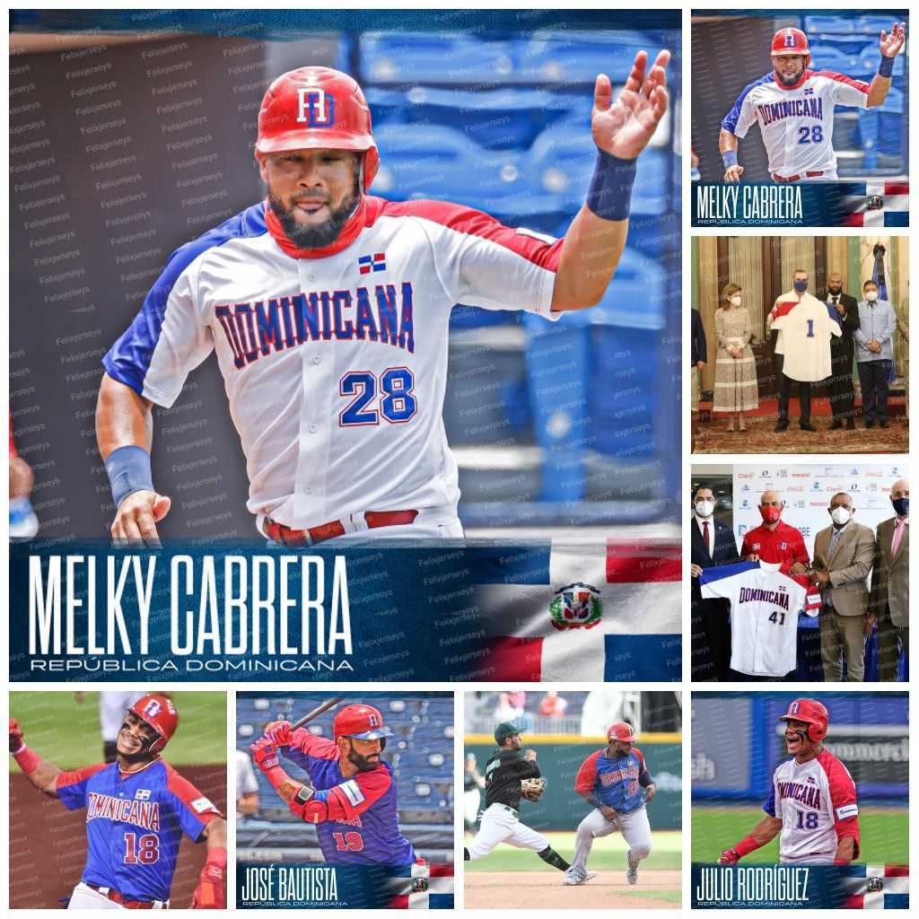 

2021 Team Dominican Republic Olympic baseball Jersey Melky Cabrera Jose Buisia Junior Garcia Juan Francisco Yefri Perez Dawell Lugo Johan, Blue womens s-xxl