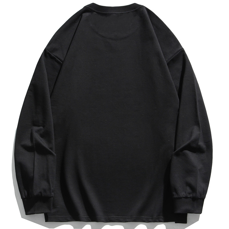 

men's hoodies & sweatshirts aolamegs men's, japanese, nice, girl, comics, kanji, stamina, thin, round collar, fashion harajuku, hi, Black