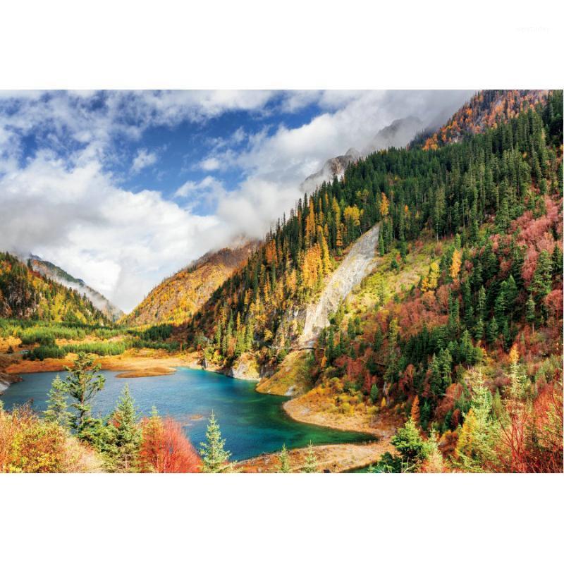 

Party Decoration Natural Scenery Backdrop Autumn Mountain Forest Pography Background Decor Born Wedding Po Booth Studio Prop