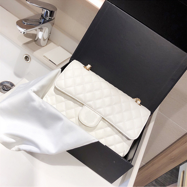Sacs de mode classiques dames caviar épaule bandbody sac haut de gamme de haute qualité femmes de luxe portefeuille pneumatique