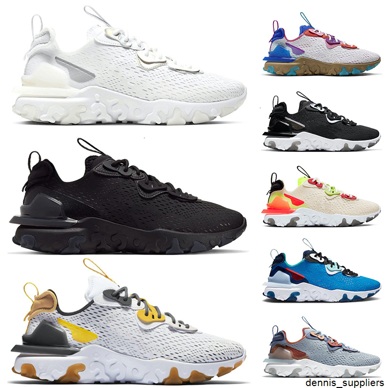 

Top Quality 2021 react vision White Black womens mens running shoes Yellow Iron Photon Dust react element 55 sports trainers sneakers