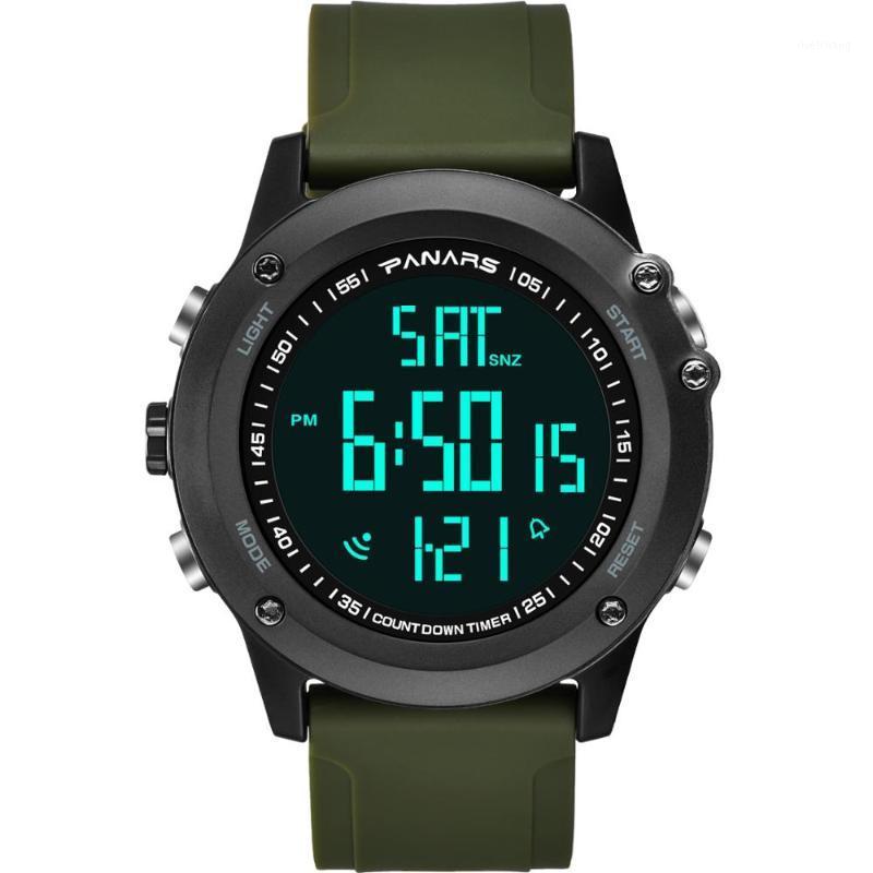 

Fashion Sports Electronic Watches Waterproof Personality Digital Wristwatch Male Dual Time Alarmreloj Hombre Wristwatches, Green