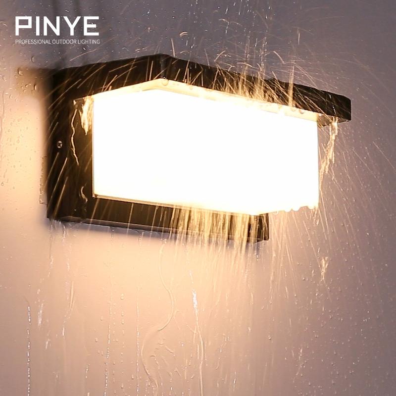 

Outdoor Wall Lamps PINYE Waterproof LED Light Modern Porch Lamp Lighting Courtyard Garden Lingting PY002